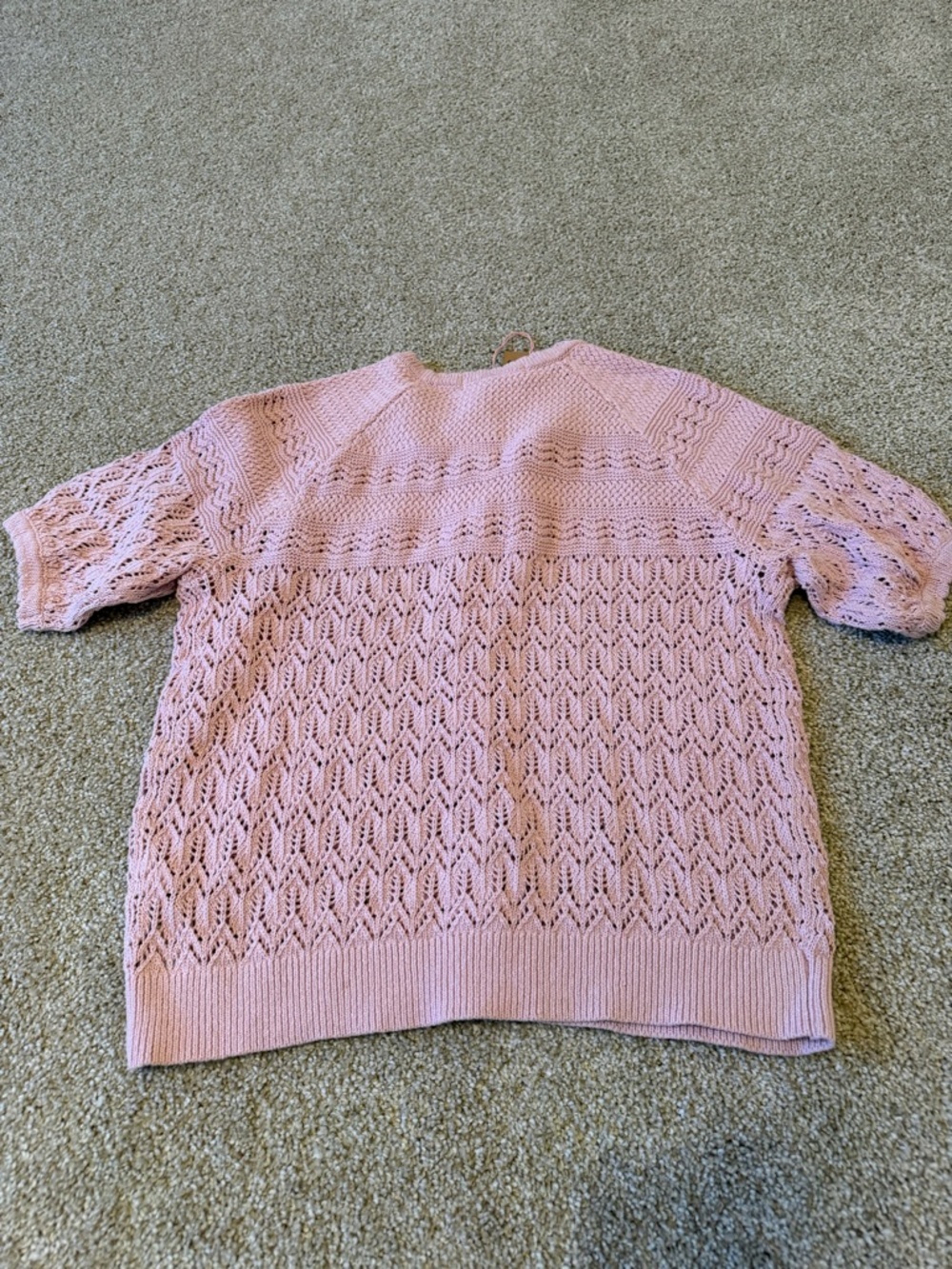 Boden Pink Elodie Stitch Crew 100% Cotton Cardigan M NWT - Picture 7 of 7
